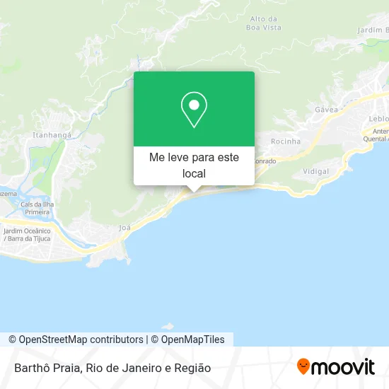 Barthô Praia mapa