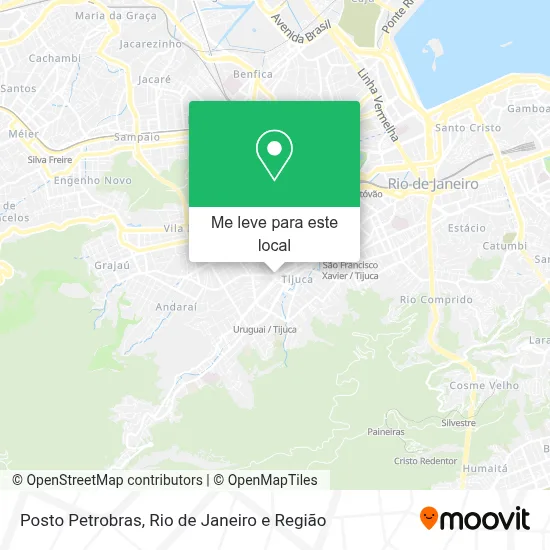 Posto Petrobras mapa