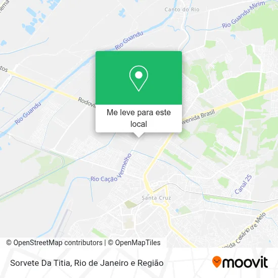 Sorvete Da Titia mapa