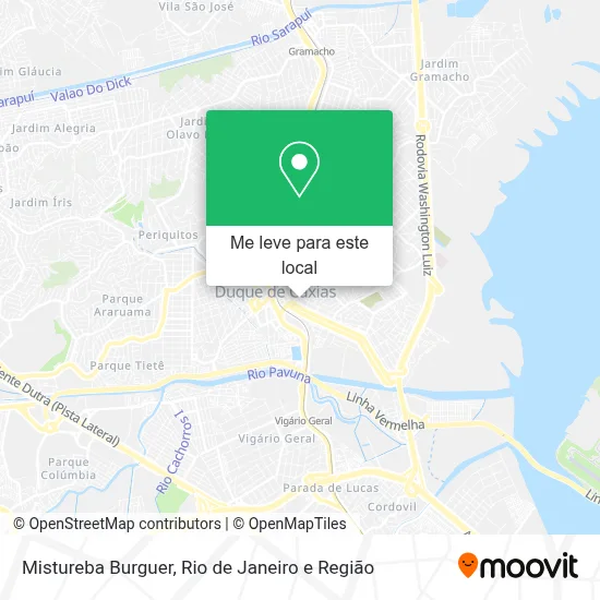 Mistureba Burguer mapa