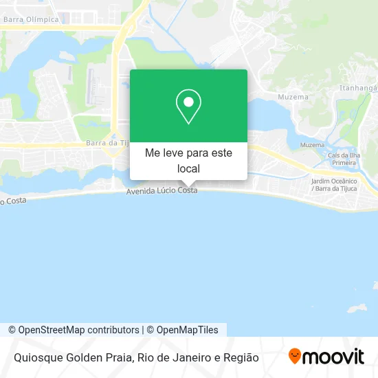 Quiosque Golden Praia mapa