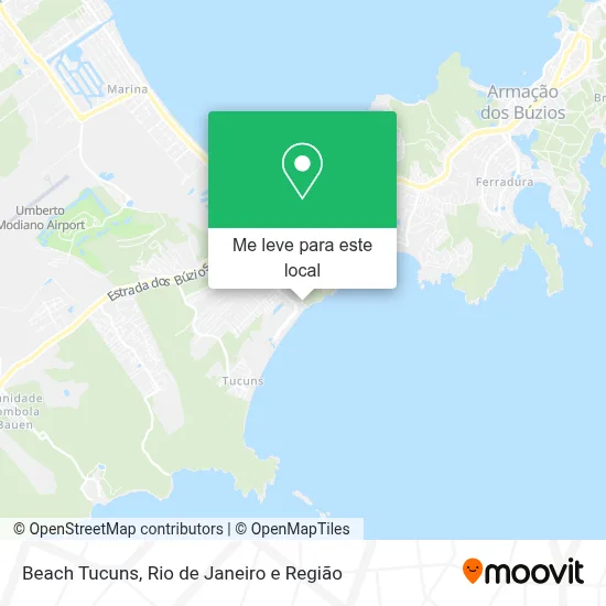 Beach Tucuns mapa