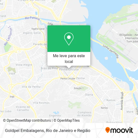 Goldpel Embalagens mapa