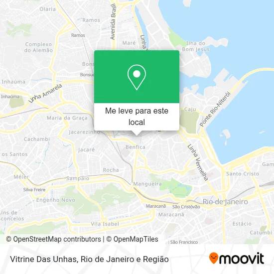 Vitrine Das Unhas mapa