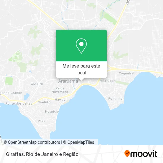 Giraffas mapa