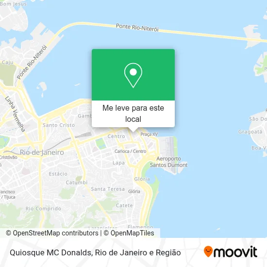 Quiosque MC Donalds mapa
