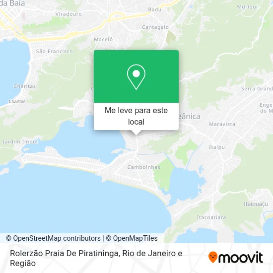 Rolerzão  Praia De Piratininga mapa