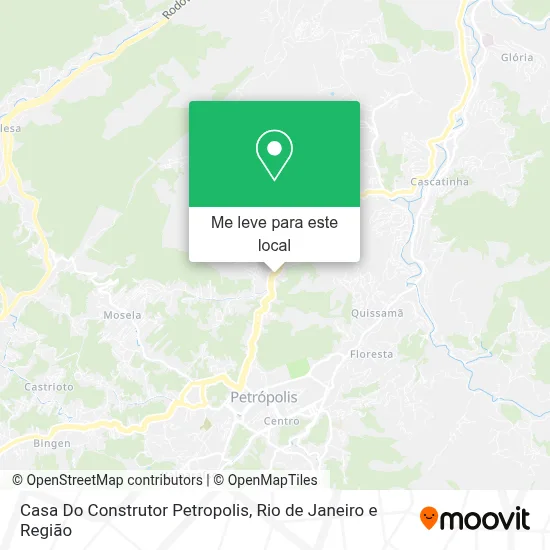 Casa Do Construtor Petropolis mapa