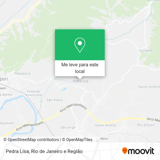 Pedra Lisa mapa