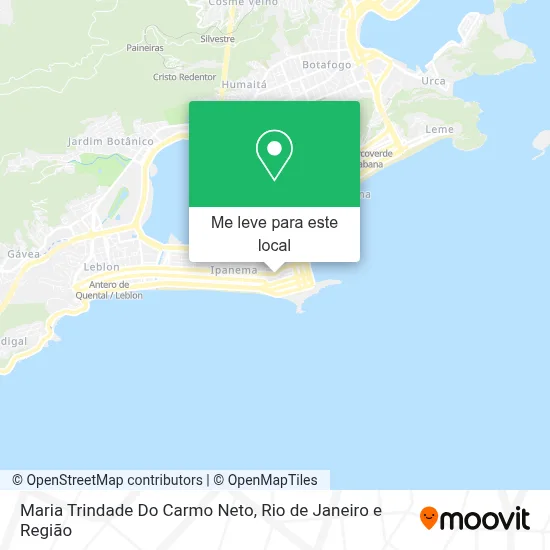 Maria Trindade Do Carmo Neto mapa