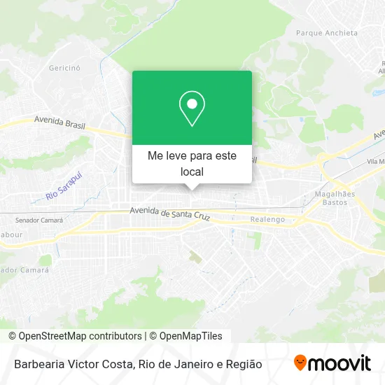 Barbearia Victor Costa mapa