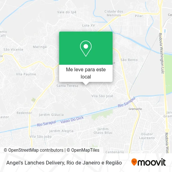Angel's Lanches Delivery mapa