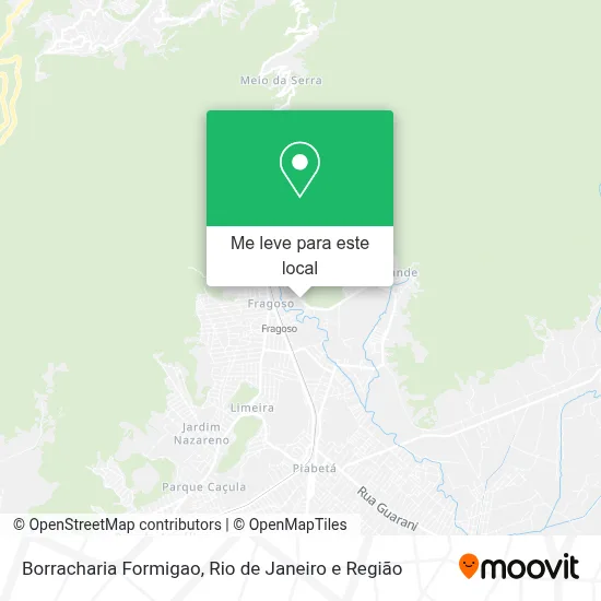 Borracharia Formigao mapa