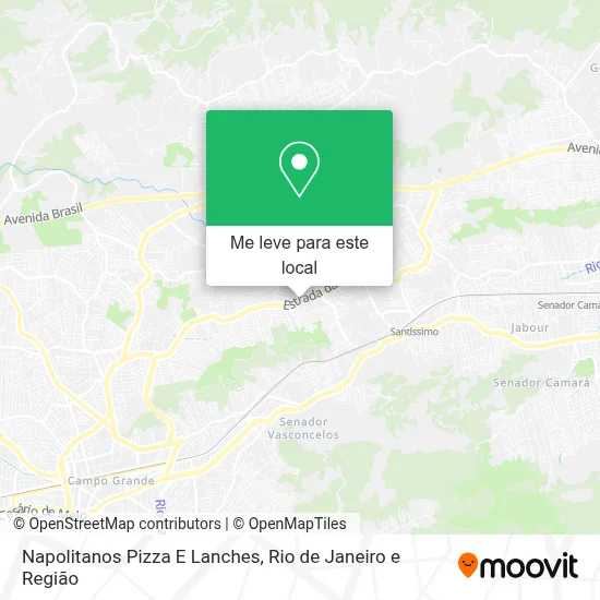 Napolitanos Pizza E Lanches mapa