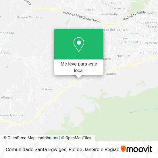 Comunidade Santa Edwiges mapa