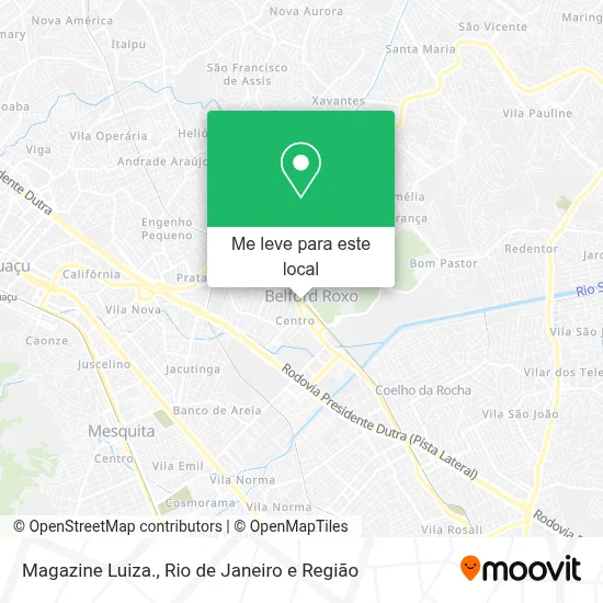 Magazine Luiza. mapa
