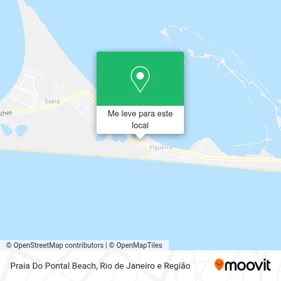 Praia Do Pontal Beach mapa