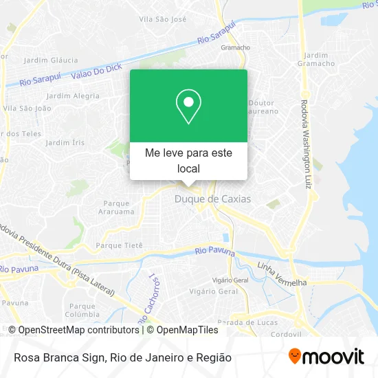 Rosa Branca Sign mapa