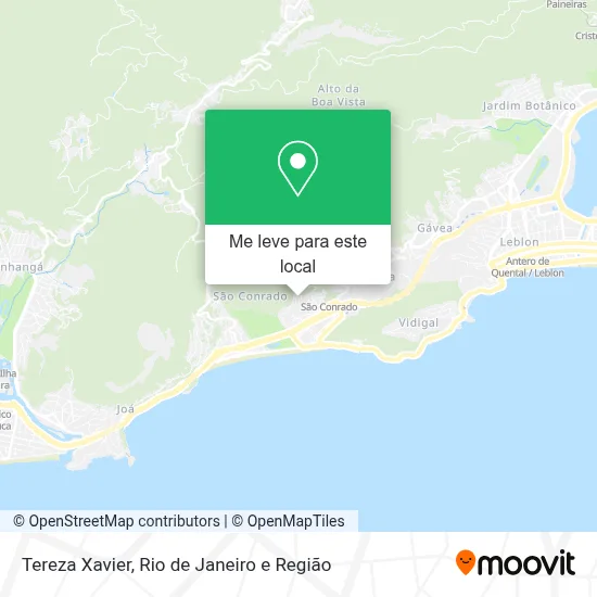 Tereza Xavier mapa
