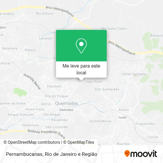 Pernambucanas mapa
