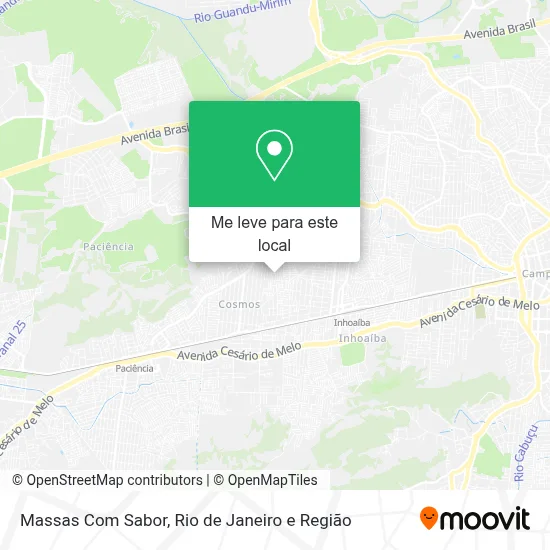 Massas Com Sabor mapa