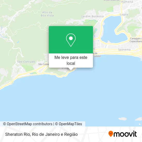 Sheraton Rio mapa