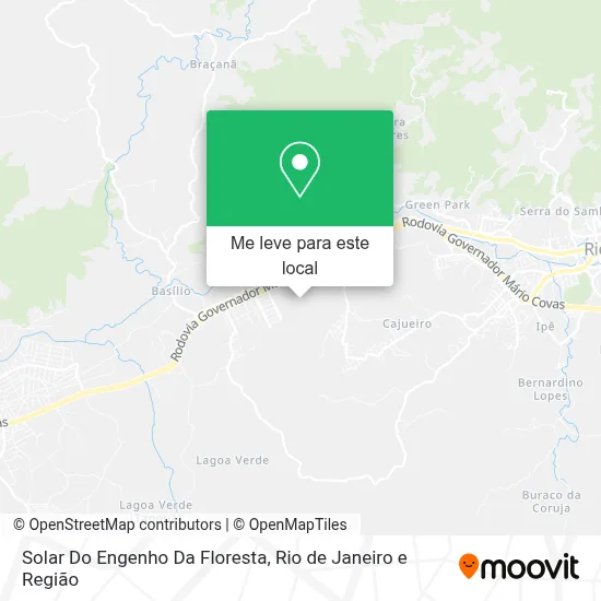 Solar Do Engenho Da Floresta mapa