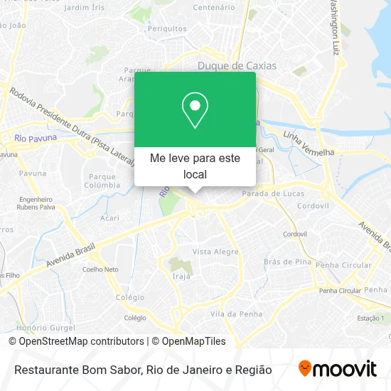 Restaurante Bom Sabor mapa