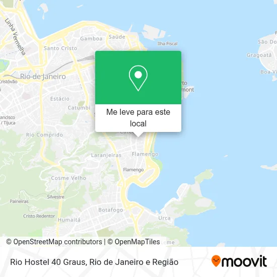 Rio Hostel 40 Graus mapa