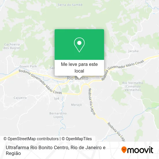 Ultrafarma Rio Bonito Centro mapa