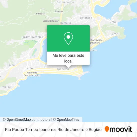 Rio Poupa Tempo Ipanema mapa