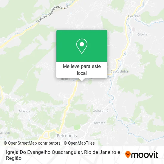 Igreja Do Evangelho Quadrangular mapa