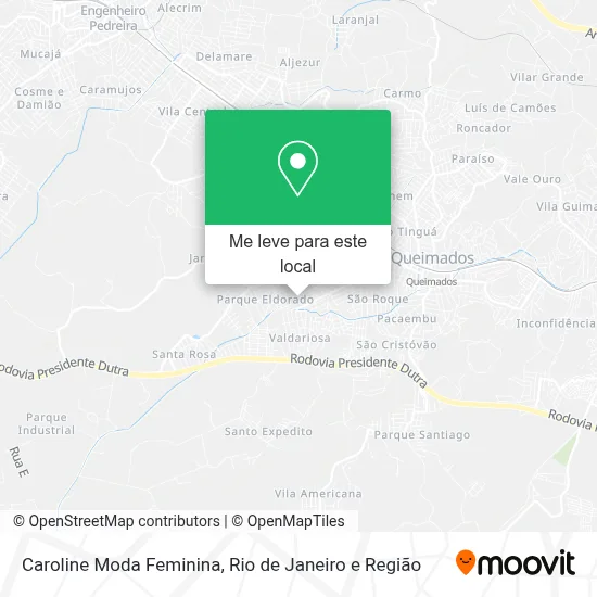 Caroline Moda Feminina mapa