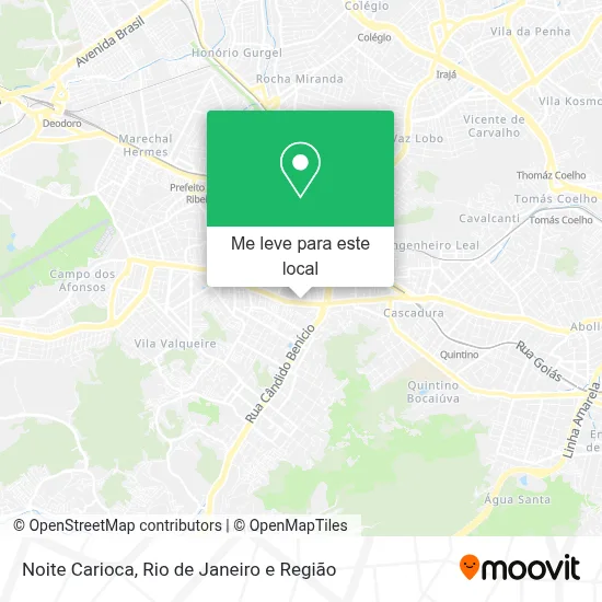 Noite Carioca mapa