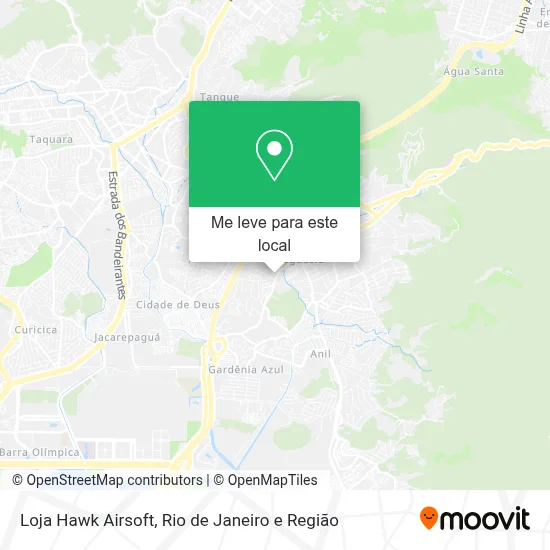 Loja Hawk Airsoft mapa