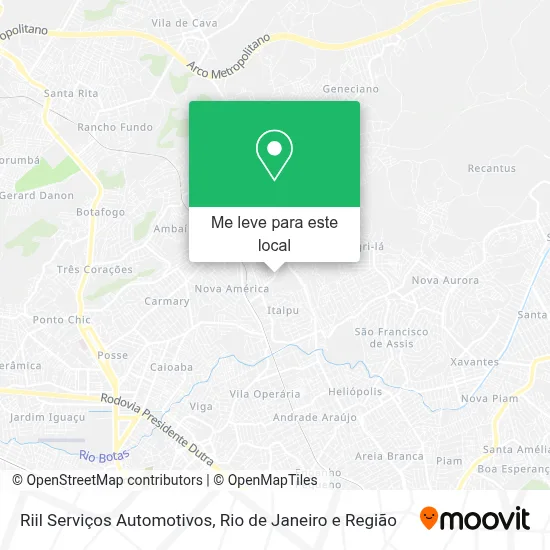 Riil Serviços Automotivos mapa