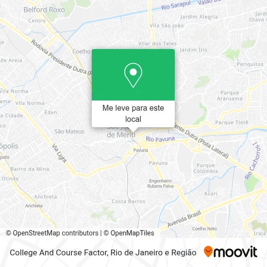 College And Course Factor mapa