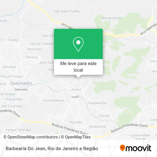 Barbearia Do Jean mapa