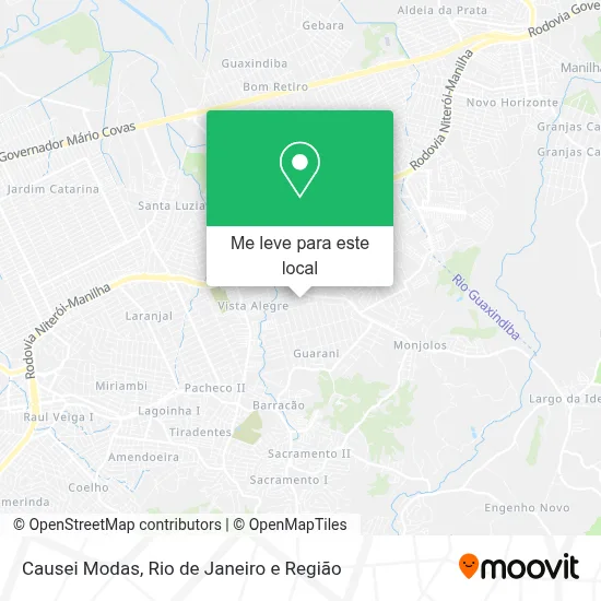 Causei Modas mapa