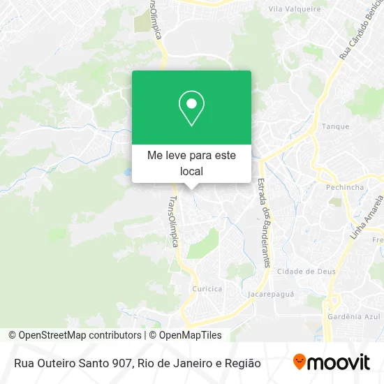 Rua Outeiro Santo 907 mapa