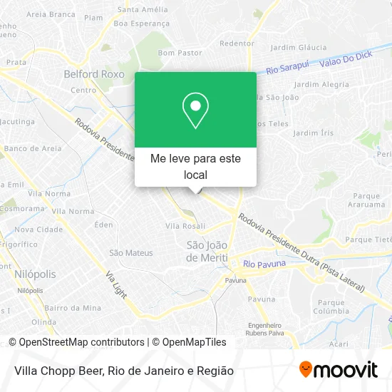 Villa Chopp Beer mapa