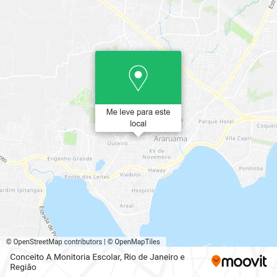 Conceito A Monitoria Escolar mapa