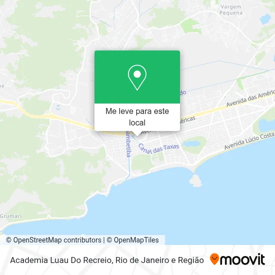 Academia Luau Do Recreio mapa