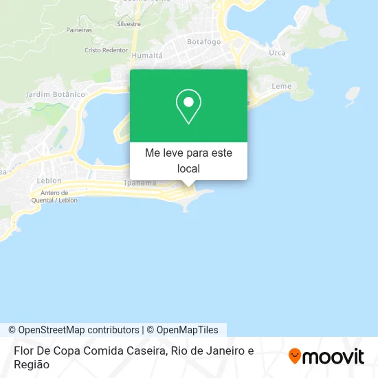 Flor De Copa Comida Caseira mapa