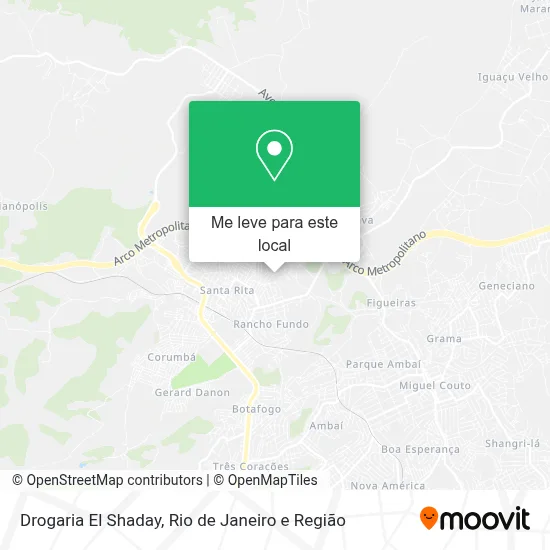 Drogaria El Shaday mapa