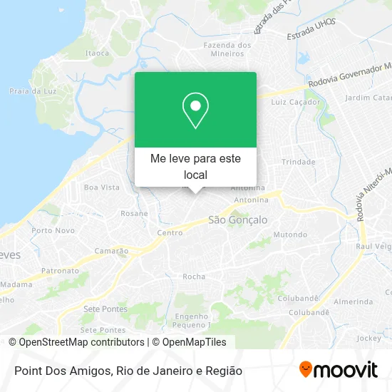 Point Dos Amigos mapa