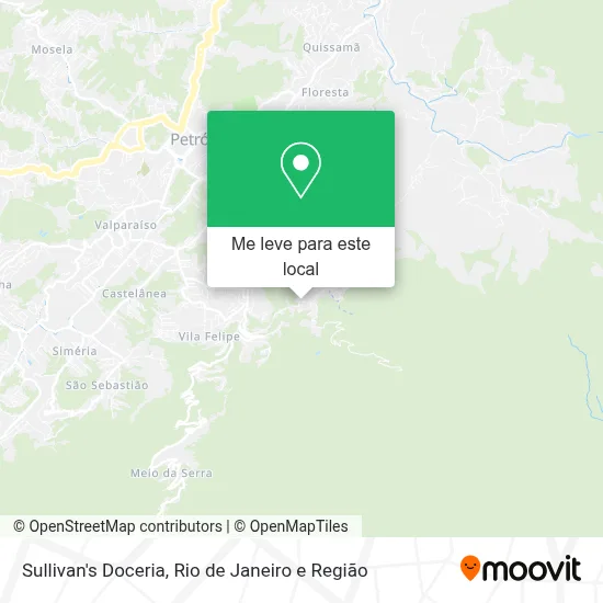 Sullivan's Doceria mapa