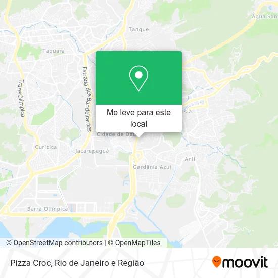 Pizza Croc mapa