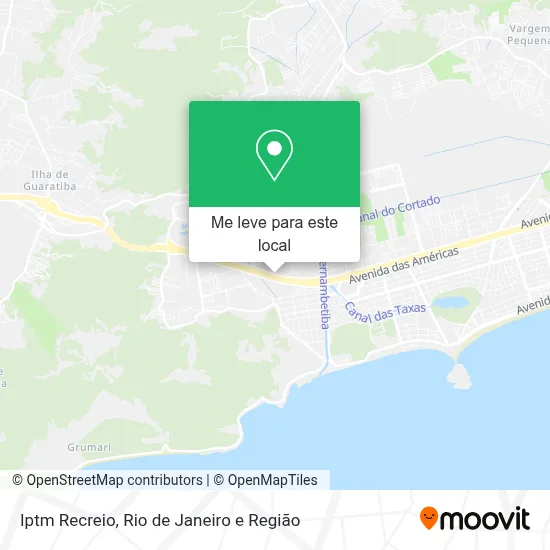 Iptm Recreio mapa