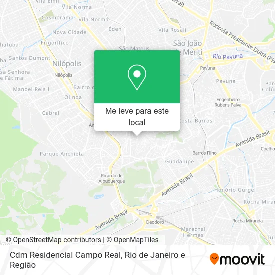 Cdm Residencial Campo Real mapa